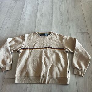 Patagonia Tan Sweater with Stripe Detail